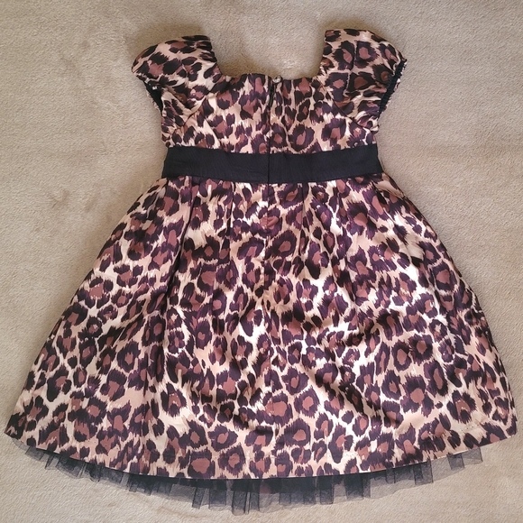 Gap Baby Girl Leopard Print Dress with 2 side Pockets Size 18-24 Months - Picture 2 of 5